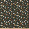 Printed Cotton LYAD Charcoal / Tawny